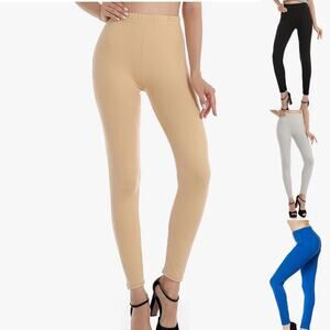 4 New Mix Leggings Soft Super Comfort Sports Yoga Workout Stretch Pants MEDIUM